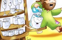 Até um copo de água !